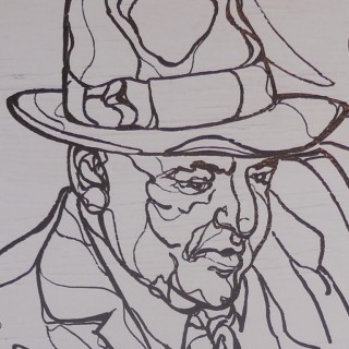 “Crime Wave” in-progress drawings