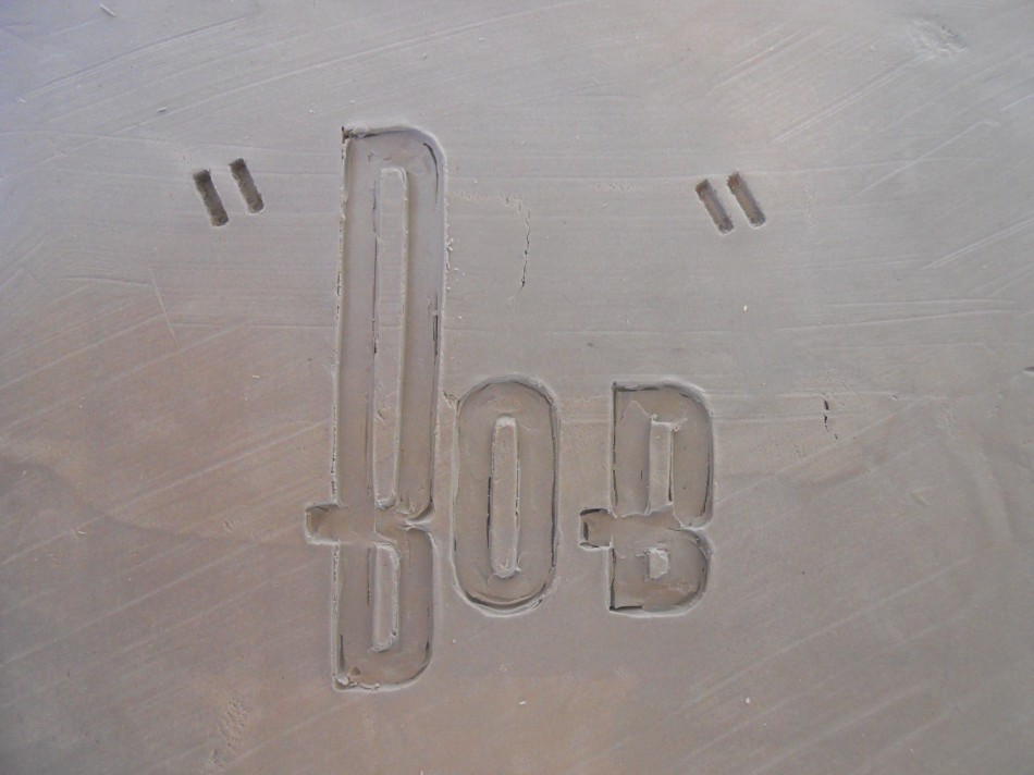 "Bob" deco letters