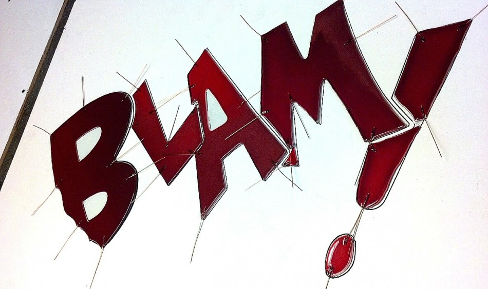 BLAM! red glass