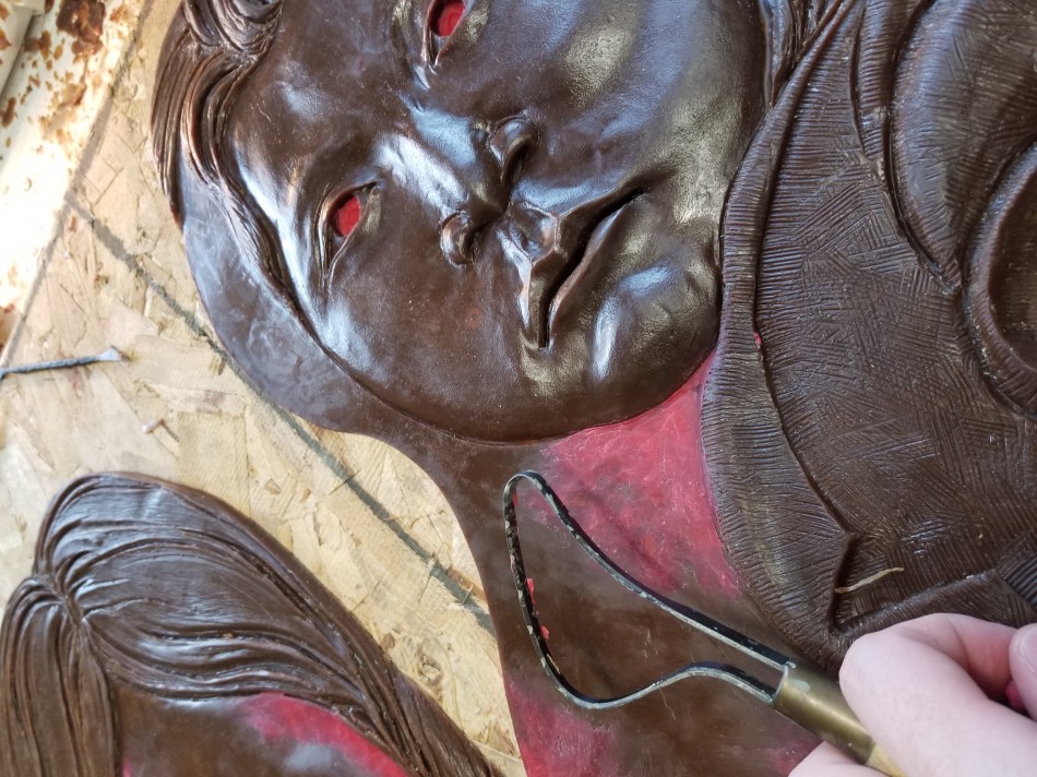 detail in the wax stage
